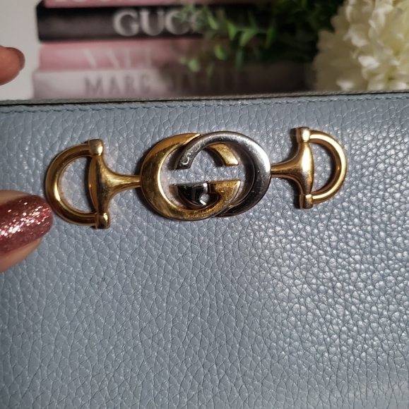 Authentic Pre-owned Gucci Zumi Horsebit Continental Wallet - Picture 5 of 12